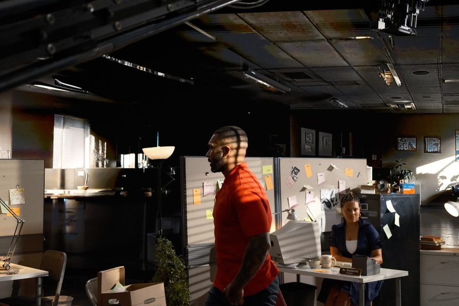 On the office set