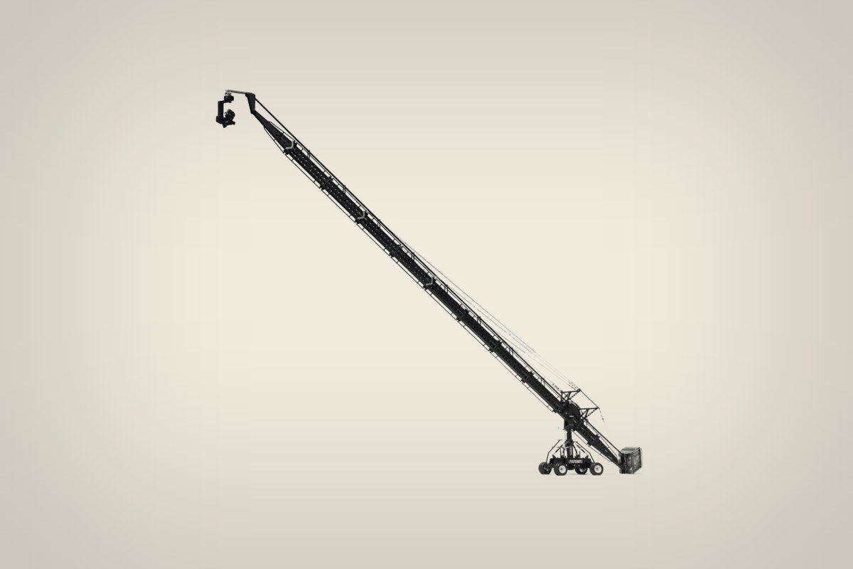 A Chapman Lenny Arm camera crane at full extension