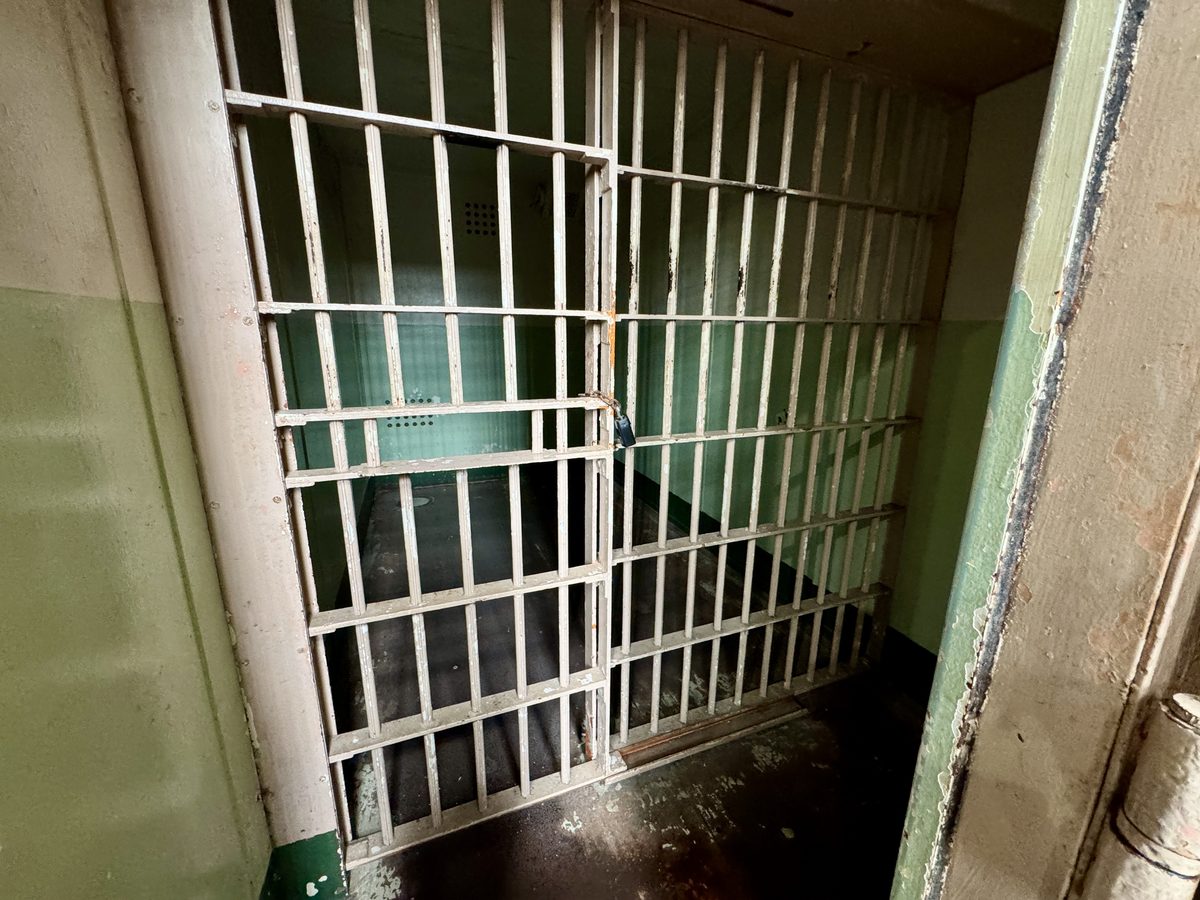 A real cell at the former Alcatraz Federal Penitentiary